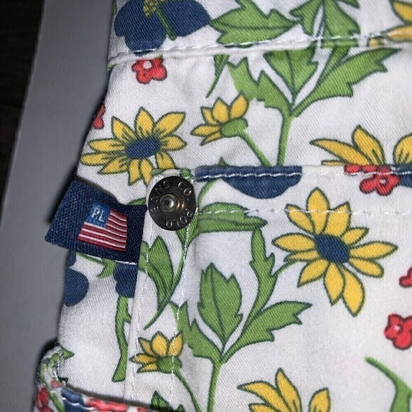 𝅺ralph Lauren Womens‎ Floral Capris Size 4 - Picture 5 of 8